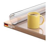Björn&Schiller Protector con Bordes biselados, 2 mm de Grosor, Protector de Mesa Transparente, 90 x 120 cm, Protector de Mesa Transparente, Resistente al Calor hasta 55 °C