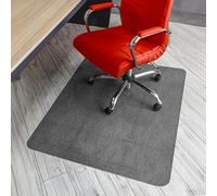 Björn&Schiller Protector de Suelo de 100 x 120 cm, Protector de Escritorio, Transparente, Antideslizante, para Silla de Oficina, Grosor de 1,5 mm (Gris)