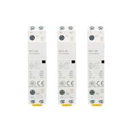 BJPCTUSF Contactor CA Modular doméstico de Montaje en riel DIN, 2P, 4P, 16A, 20A, 25A, 1NO, 1NC, 2NO, 2NC, 220V, 50/60Hz(2p 25a,4NO)