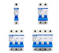 BJPCTUSF Disyuntor MCB NXB-63 1P 2P 3P 4P CA 230/400 V 1 A-125 A, Montaje en riel DIN, Interruptor de Aire doméstico Miniatura(20a,1)