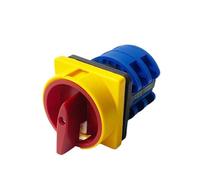 BJPCTUSF Interruptor de Leva conversión Universal eléctrico LW26-25GS/04, 380 V, 25 A, Perilla Corte energía, Control Maestro Aislamiento, candado Encendido y Apagado