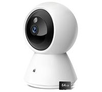 BJR Cámara IP WiFi 360° Cámara de Vigilancia 2K (3MP), Cámara de Alta Definición de 2.4GHz & 5GHz, Visión Nocturna, Detección de Movimiento, Compatible con Alexa