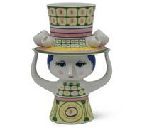 Bjørn Wiinblad - Jarrón (24,5 cm), diseño de Mujer con Sombrero, Color Verde