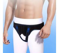 BJSXHZYGT Faja Hernia Inguinal Hombre y Mujeres, Cinturon Hernia Inguinal Simples o Dobles Correa Ajustable con 2 Correas de Compresión Extraíbles(Large)