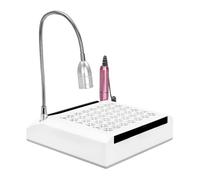 BJTDLLX Salón de uñas 4 en 1, aspiración de polvo, 80 W, fresadora de uñas eléctrica, máquina de uñas profesional, aspiración de polvo para uñas con luz LED, lima de uñas, máquina de uñas para salón