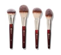BK BEAUTY Essentials - Juego de brochas de maquillaje (4 unidades), 100 % libres de crueldad, veganas, suaves, con 4 brochas faciales
