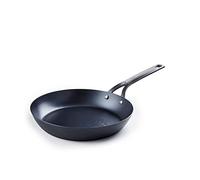 BK Black Steel Sartén de Acero al Carbono Pre-Seasonada de 26 cm, Apta para Inducción, Horno y Asador hasta 350°C, Duradera y Profesional, Negra
