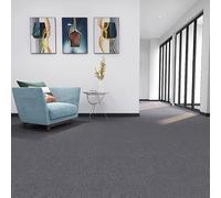 BK&MF 4 Losetas de Alfombra comerciales, 1㎡ alfombras Autoadhesivas, alfombras cuadradas ignífugas e Impermeables para Oficina, Dormitorio y salón,A35,4PCS 50x50cm(20x20inch)