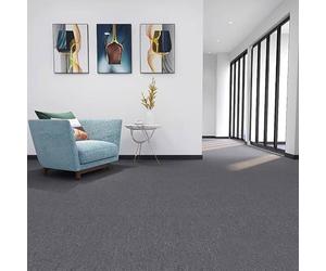 BK&MF 4 Losetas de Alfombra comerciales, 1㎡ alfombras Autoadhesivas, alfombras cuadradas ignífugas e Impermeables para Oficina, Dormitorio y salón,A35,4PCS 50x50cm(20x20inch)