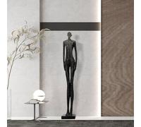 BK&MF Escultura de Piso Abstracta Grande, Estatua Moderna de Figura Humana en Fibra de Vidrio (FRP), Decoración Artística Extra Grande para Hotel, Hogar, Oficina,Large