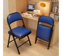 BK&MF Juego de 4 sillas Plegables Modernas,Silla de Oficina apilable con Asiento Acolchado Silla Comedor para Cocina y Comedor,O,45x45x79cm(18x18x31inch)