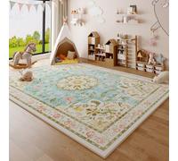 BK&MF Lindas alfombras para niños, Alfombra de Peluche Suave Gruesa Antideslizante, Alfombra de Juego Impermeable Lavable para habitación Infantil, Dormitorio, salón,E,200x280cm(79x110inch)