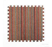 BK&MF Losetas de Suelo de Lino interbloqueantes, Alfombra de Puzzle Lavable, Alfombra Tatami cortable para salón, Dormitorio y habitación Infantil, Antideslizante y Suave,B,10PCS