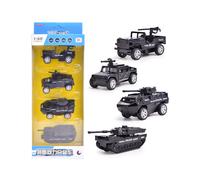 (BK) Modelo de vehículo militar Jeeped de la Segunda Guerra Mundial, tanque, Panzer, avión, camión,