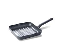 BK Universe Poêle à griller, 26 cm, revêtement antiadhésif sans PFAS, poêles à induction, poêles en céramique, passe au four jusqu'à 160 °C, lavable au lave-vaisselle, noir