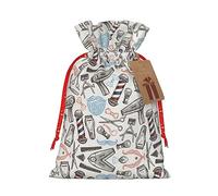 BKDODKS Bolsas de regalo de Navidad, etiquetas de cinta, etiquetas de dulces y fiesta de Navidad