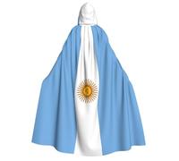 BKDODKS Capa con capucha con estampado de bandera argentina para hombre y mujer, versátil capa de cosplay, Halloween, carnavales, decoración temática