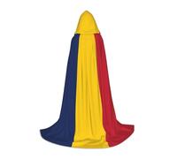 BKDODKS Capa con capucha unisex con estampado de bandera de Chad para cosplay, gótico, renacentista y más
