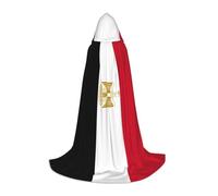 BKDODKS Capa con capucha unisex con estampado de bandera egipcia para Halloween, para cosplay, gótico, renacentista y más