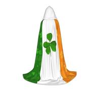 BKDODKS Capa con capucha unisex con estampado de bandera irlandesa para cosplay, gótico, renacentista y más