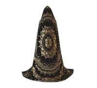 BKDODKS Capa con capucha unisex con estampado de mandala, para cosplay, gótico, renacentista y más
