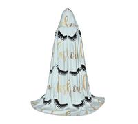 BKDODKS Capa con capucha unisex con estampado de pestañas para cosplay, gótico, renacentista y más