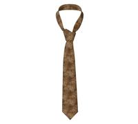 BKDODKS Corbata con estampado de leopardo para hombre, para cada atuendo, padre, padrino, baile, fiesta de negocios, regalo, negro, talla única, color negro, Negro, Talla única