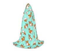 BKDODKS Corgi - Capa unisex con capucha para cosplay, gótico, renacentista y más