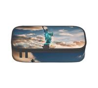 BKDODKS Estatua de la Libertad en Nueva York - Estuche multifuncional para lápices, bolsa de almacenamiento de artículos de papelería, suministros favoritos para adultos