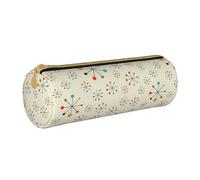 BKDODKS Estuche de piel con estampado retro moderno para adultos, para hombres y mujeres, con cremallera, ligero