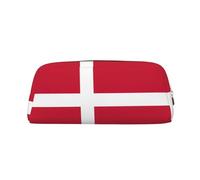 BKDODKS Estuche multifuncional con estampado de bandera danesa con cremallera, grande, para el trabajo, viajes