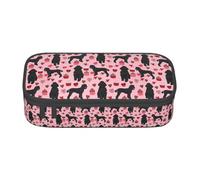 BKDODKS Estuche multifuncional con estampado de caniches rojos para lápices, bolsa de almacenamiento de artículos de papelería, suministros favoritos para adultos