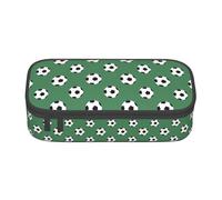 BKDODKS Estuche multifuncional con estampado de fútbol, bolsa de almacenamiento de papelería, suministros favoritos para adultos