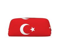 BKDODKS Estuche multifuncional con estampado de la bandera de Turquía con cremallera, grande, para trabajo, viajes