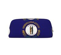BKDODKS Estuche multifuncional con estampado de la bandera del estado de Kentucky, con cremallera, grande, para trabajo y viajes