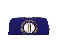 BKDODKS Estuche multifuncional con estampado de la bandera del estado de Kentucky, con cremallera, grande, para trabajo y viajes