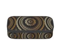 BKDODKS Estuche multifuncional con estampado de mandala, bolsa de almacenamiento para artículos de papelería, suministros favoritos para adultos