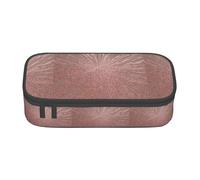 BKDODKS Estuche multifuncional con estampado de oro rosa y rojo, bolsa de almacenamiento de papelería, suministros favoritos para adultos