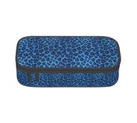 BKDODKS Estuche multifuncional con estampado de piel de leopardo para lápices, bolsa de almacenamiento de artículos de papelería, suministros favoritos para adultos