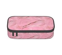 BKDODKS Estuche multifuncional con estampado de textura de mármol rojo, bolsa de almacenamiento de artículos de papelería, suministros favoritos para adultos