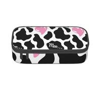 BKDODKS Estuche multifuncional con estampado de vaca de leche en blanco y negro
