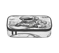 BKDODKS Estuche multifuncional monocromático con diseño de bocetos para juegos, bolsa de almacenamiento de artículos de papelería, suministros favoritos para adultos