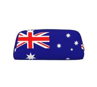 BKDODKS Estuche para lápices con estampado de bandera australiana con cremallera, estuche grande para trabajo, viajes, estuche multifuncional