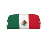 BKDODKS Estuche para lápices con estampado de bandera de México con cremallera, grande, para trabajo, viajes, estuche multifuncional