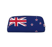 BKDODKS Estuche para lápices con estampado de bandera de Nueva Zelanda con cremallera, estuche grande para trabajo, viajes, estuche multifuncional