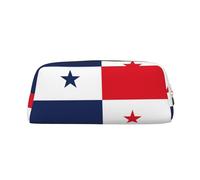 BKDODKS Estuche para lápices con estampado de bandera de Panamá con cremallera, grande, para trabajo, viajes, estuche multifuncional