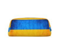 BKDODKS Estuche para lápices con estampado de bandera de Ucrania, con cremallera, grande, para trabajo, viajes, estuche multifuncional