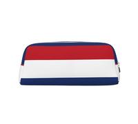 BKDODKS Estuche para lápices con estampado de bandera holandesa con cremallera, estuche grande para trabajo, viajes, estuche multifuncional