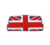 BKDODKS Estuche para lápices con estampado de bandera inglesa con cremallera, grande, para trabajo, viajes, estuche multifuncional