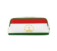 BKDODKS Estuche para lápices con estampado de la bandera de Tayikistán con cremallera, grande, para trabajo, viajes, estuche multifuncional